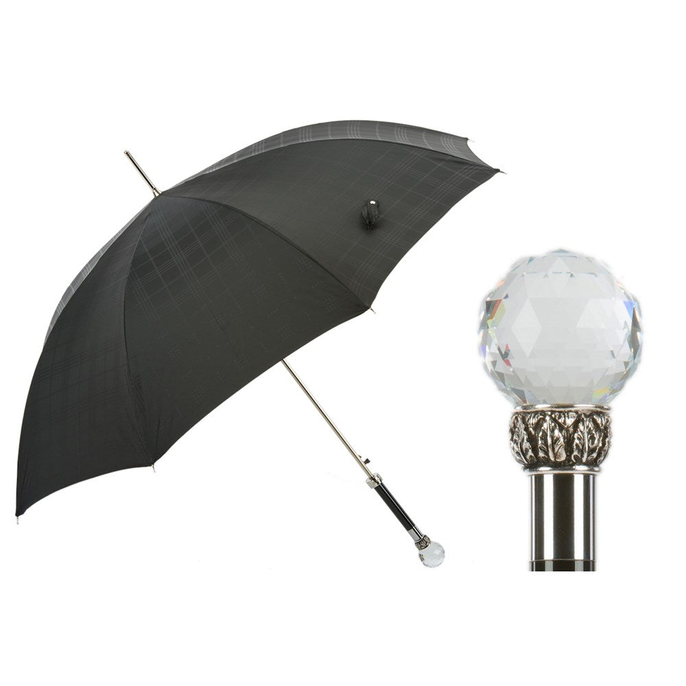 国内発| Pasotti Black Panther クリスタル装飾アンブレラ 長傘 Pasotti Black Panther Umbrella – Viola Umbrella