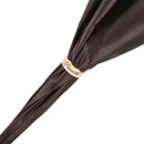 [長傘] BROWN FLOWERED UMBRELLA, DOUBLE CLOTH