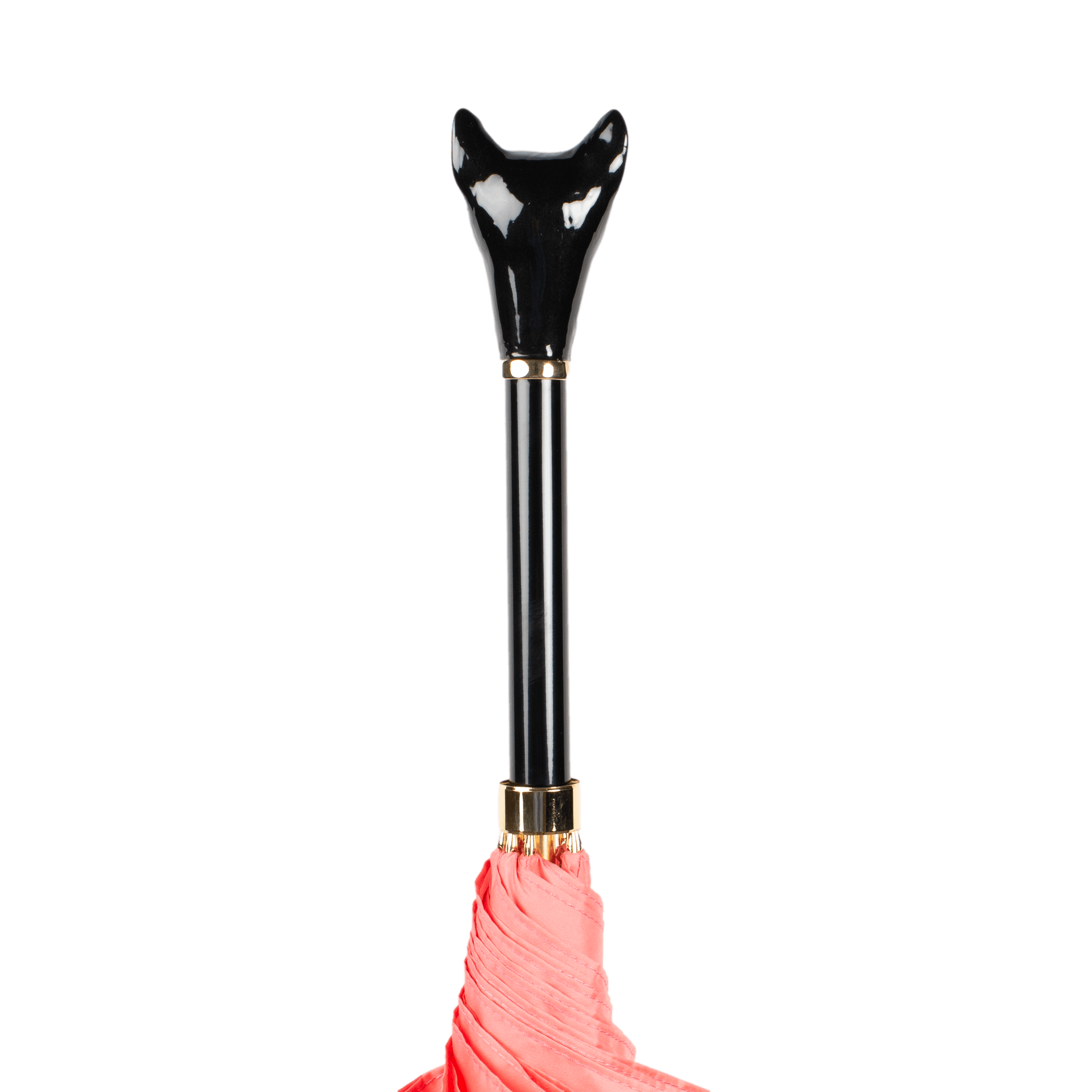 [長傘] 黒猫×ラグジュアリーピンク