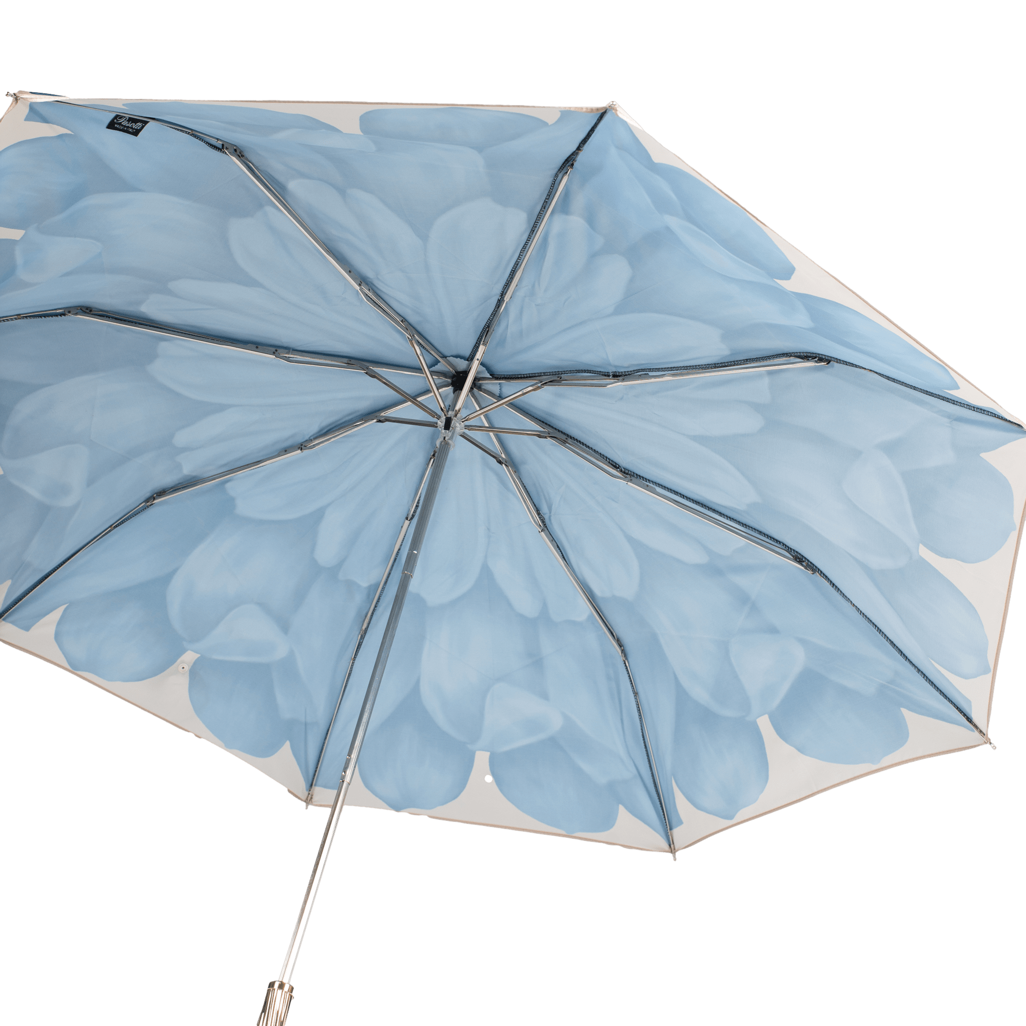 (99%UVカット対応) [折りたたみ傘]ダリア×ブルー